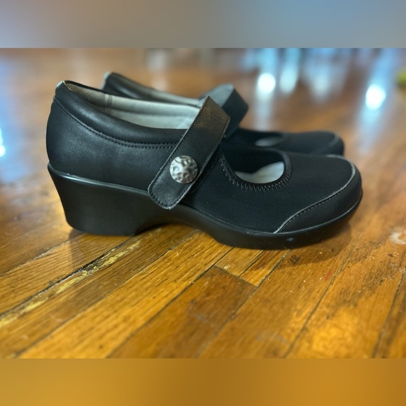 Alegria Maya Black Mary Jane arch support loafers sz. 40 office career neutral - Picture 2 of 6